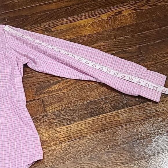 Vintage 70s Pink Plaid Button Down Shirt - Picture 9 of 12